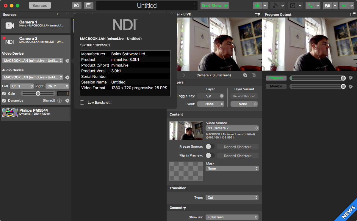 mimolive to flash media encoder