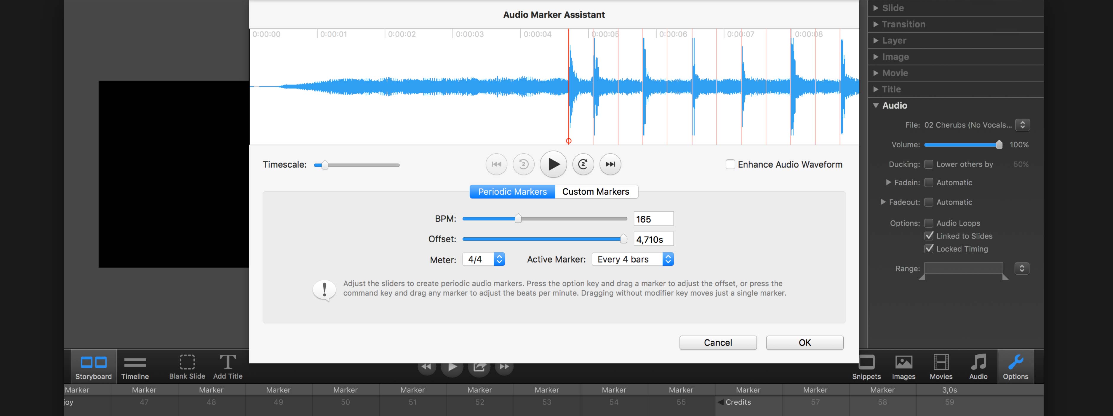 FotoMagico Screenshot Audiomarker